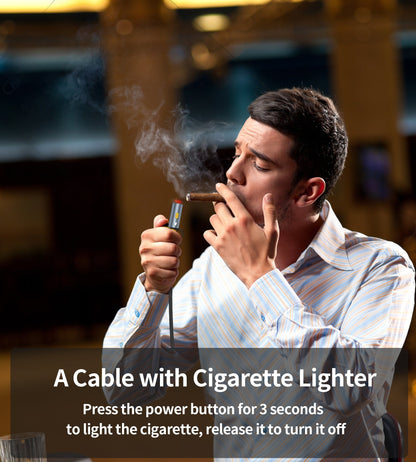 60W USB-C Cable – 4-in-1 with LED Light & Lighter Port