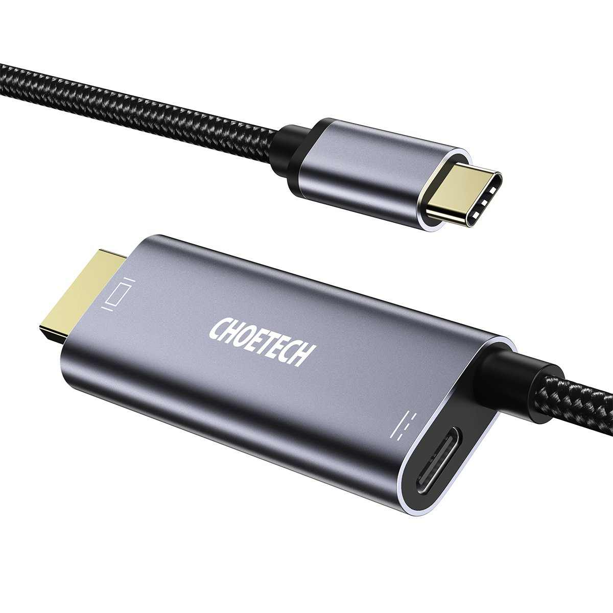 USB-C to HDMI Cable with 60W PD Charging – 6FT