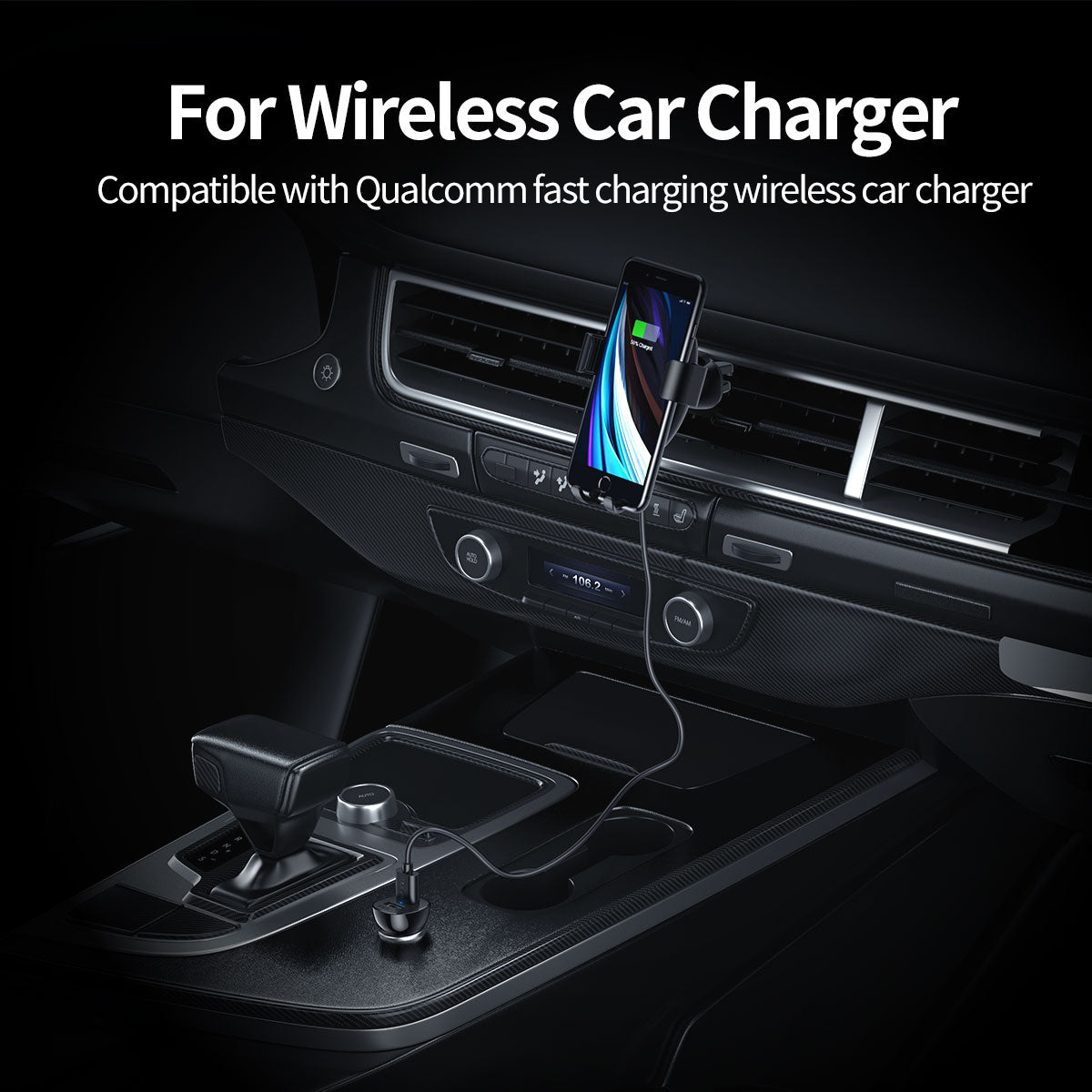 36W Car Charger – Dual USB with QC3.0 & Smart Charging