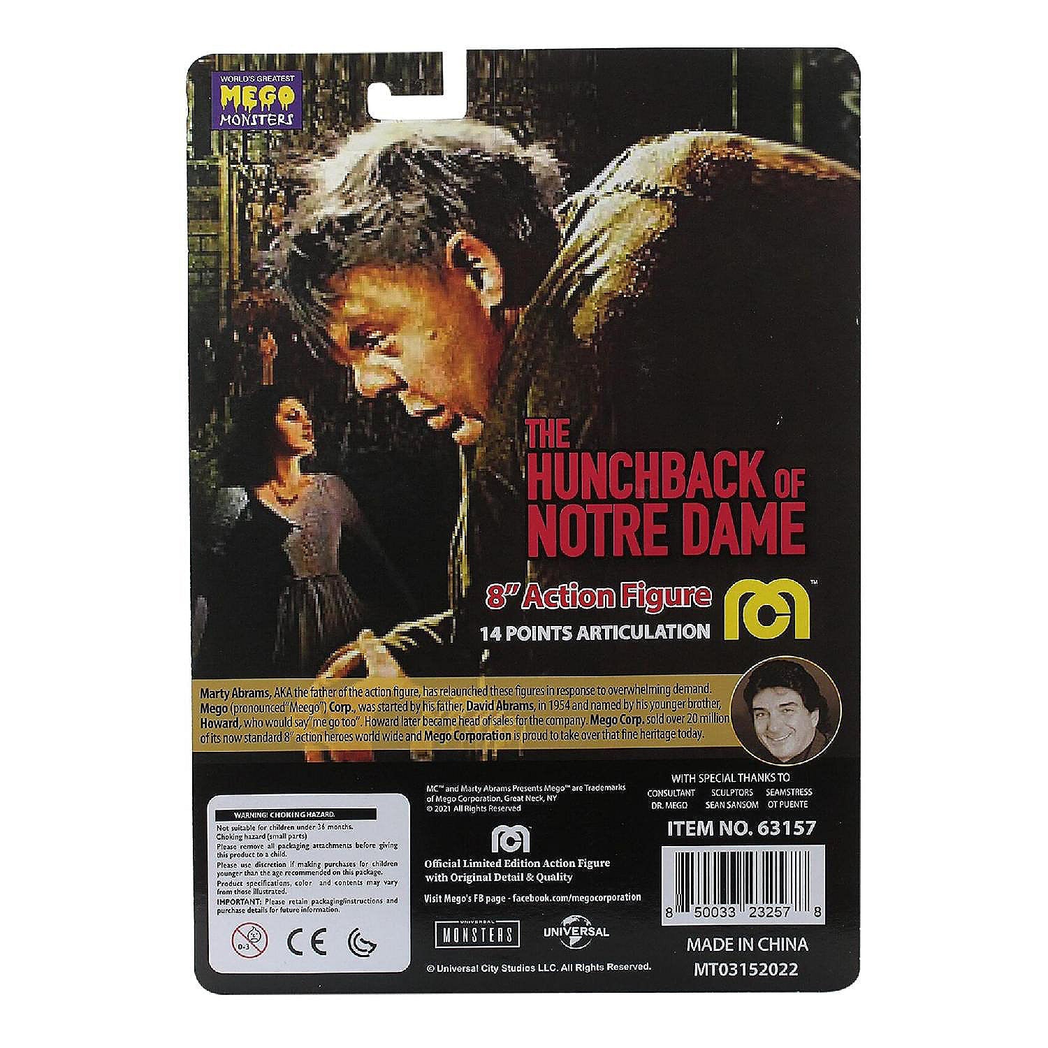 Mego Universal Monsters Hunchback of Notre Dame 8 Inch Action Figure