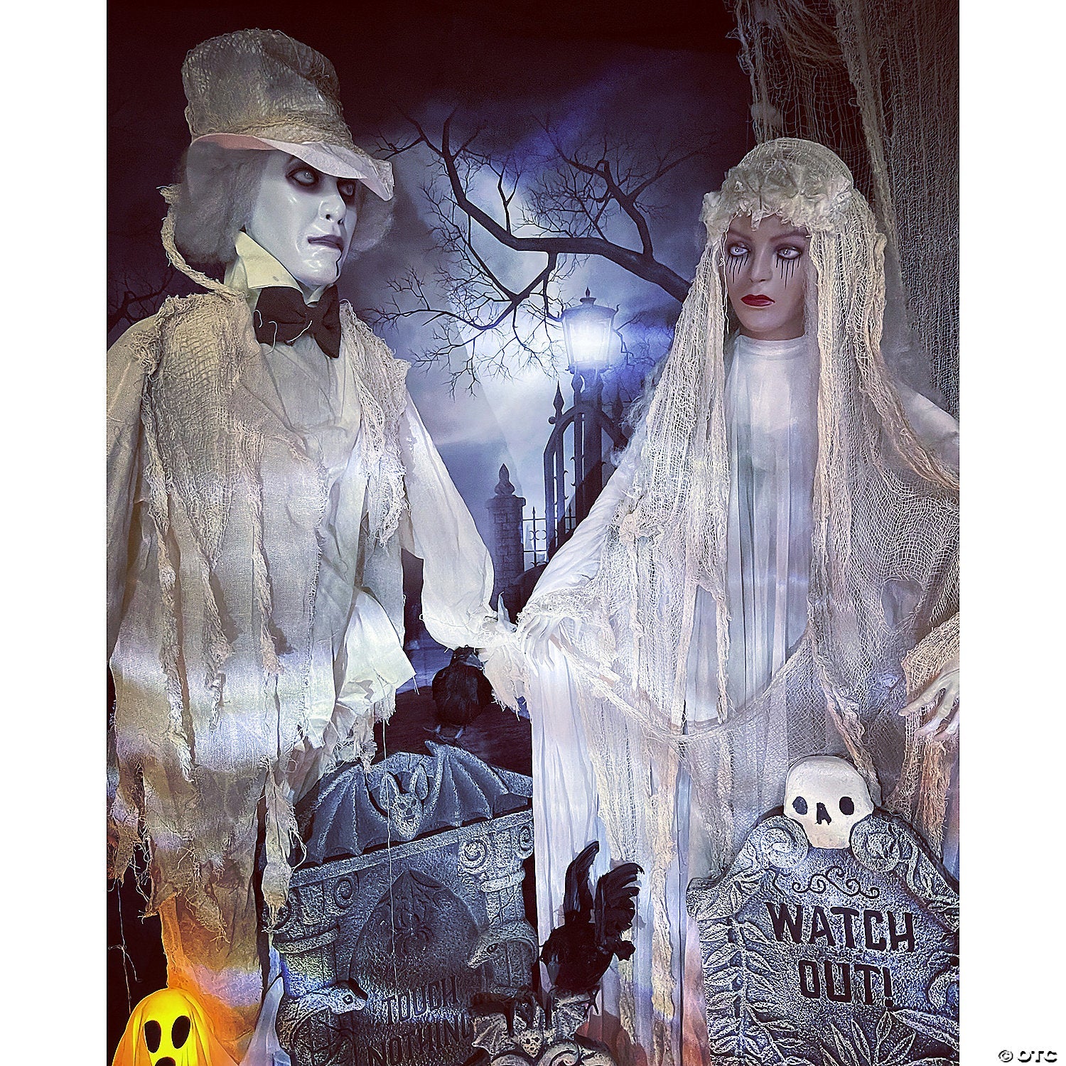 Mr. & Mrs. Rot Standing Halloween Decorations - 2 Pc.