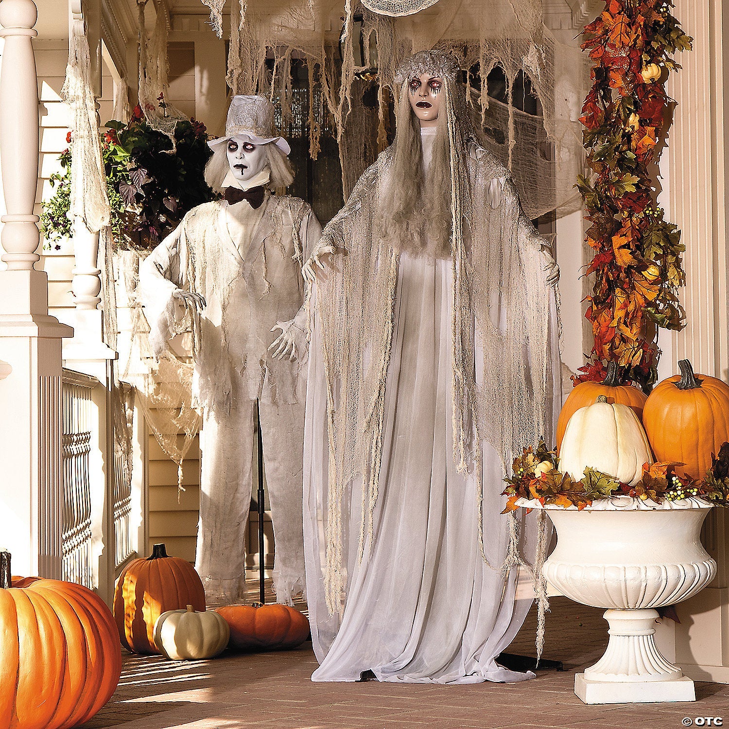 Mr. & Mrs. Rot Standing Halloween Decorations - 2 Pc.