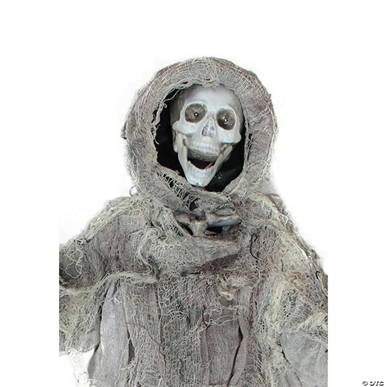 Northlight 36" Gray Touch Activated Hanging Death Reaper Halloween Decor