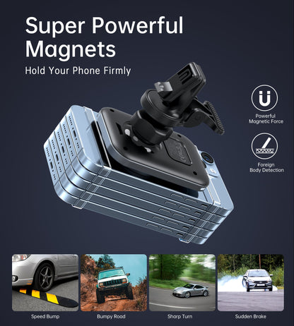 Magnetic Car Wireless Charger – 15W Qi, for iPhone