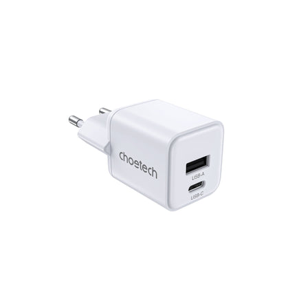 30W GaN USB-C & USB-A Charger – Dual Port, EU Plug